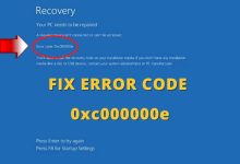 Hướng dẫn sửa lỗi recovery win 10 0xc00000e 7 win 10 0xc00000e